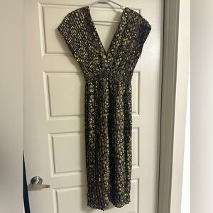 Sandro Printed Midi Dress